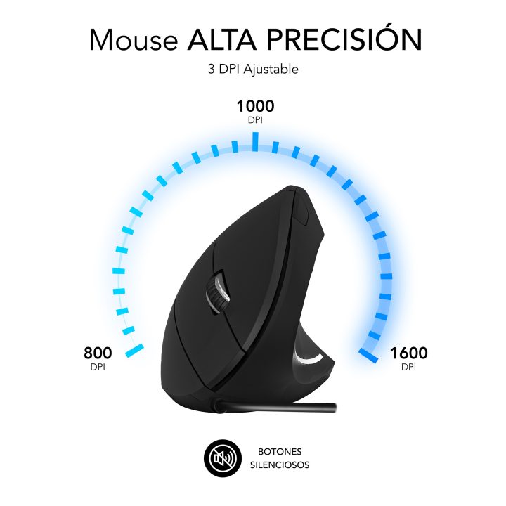 Subblim Glide Vertical Ergo Mouse White (SUBMO-EDGVU02)