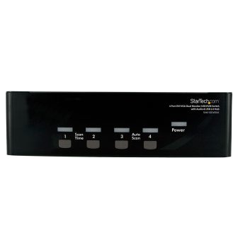 StarTech.com Conmutador Switch KVM 4 Ordenadores 2 Monitores Dobles…