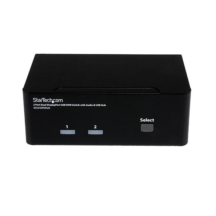 StarTech.com Conmutador Switch KVM - 2 puertos USB 2.0 - Audio Vídeo…