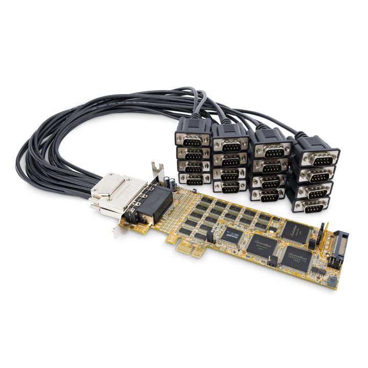 StarTech.com 16-Port RS232 DB9 PCI Express Serial Adapter Card - Low…