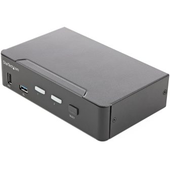 StarTech.com Comutador KVM de 2 Portas HDMI 2.0 4K para 1 Monitor -…