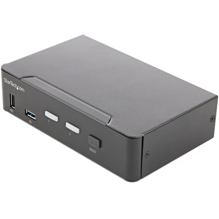 StarTech.com 2-Port HDMI 2.0 4K KVM Switch for 1 Monitor - 4K 60Hz…