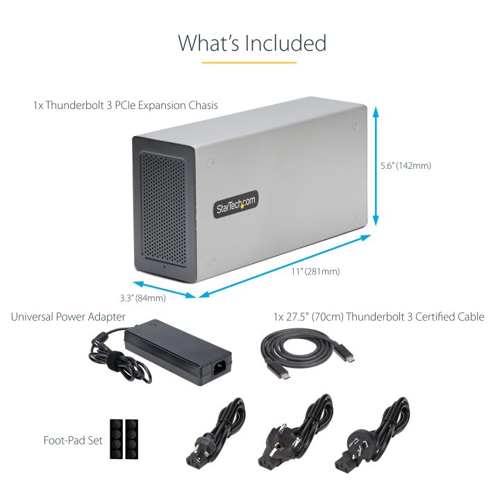 StarTech.com Caixa de Expansão Thunderbolt 3 para PCI Express -…