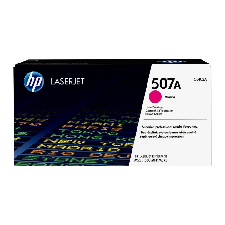 HP Cartucho de tóner original LaserJet 507A magenta