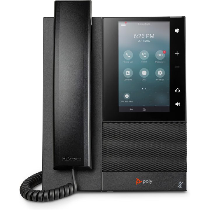 Telefone multimédia empresarial HP Poly Poly CCX 500 com SIP aberto e…