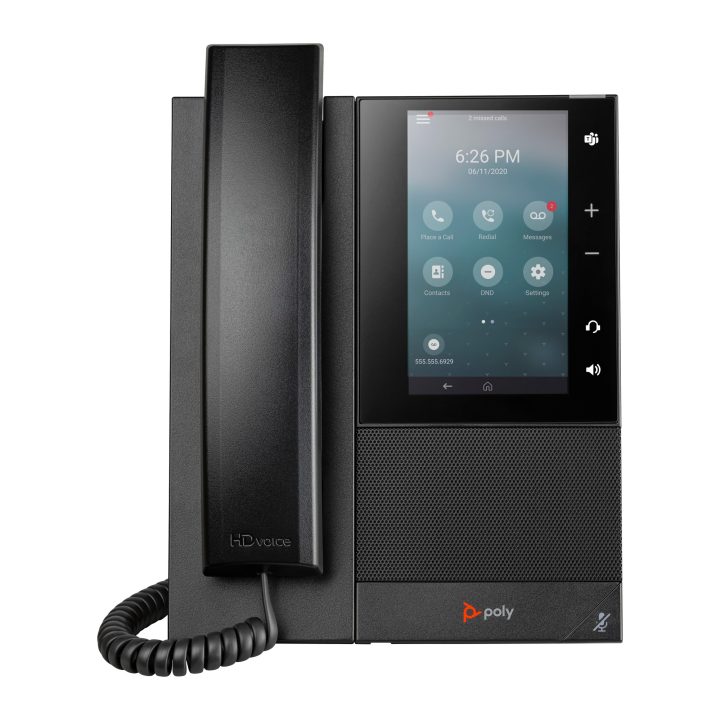 Telefone multimédia empresarial HP Poly Poly CCX 505 com SIP aberto e…