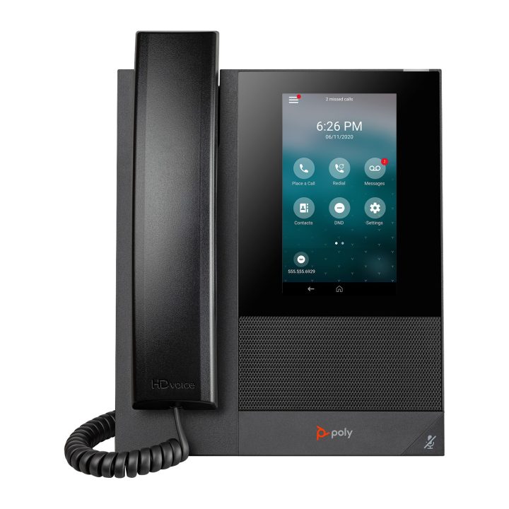 Telefone multimédia empresarial HP Poly Poly CCX 400 com SIP aberto e…