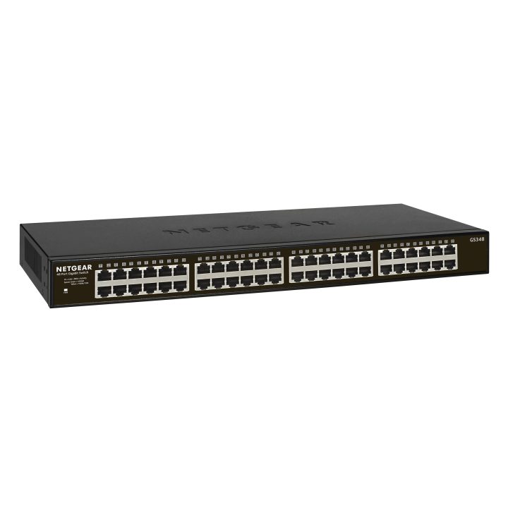 NETGEAR GS348 No administrado Gigabit Ethernet (10/100/1000) 1U Negro