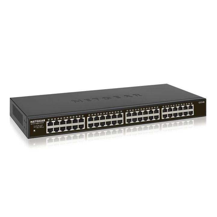 NETGEAR GS348 Não Gerido Gigabit Ethernet (10/100/1000) 1U Preto