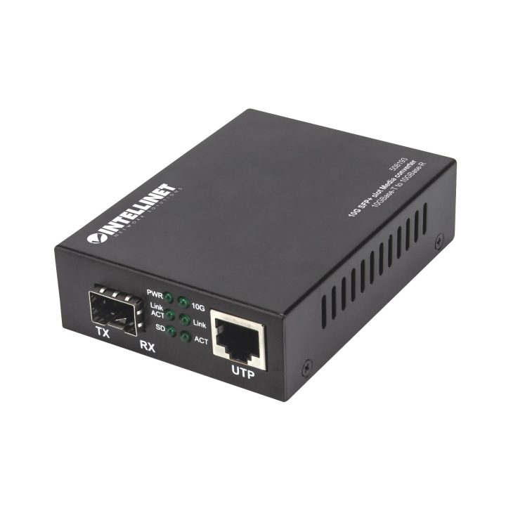 Intellinet 508193 conversor de meio 10000 Mbit/s Preto