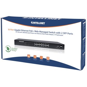Intellinet Commutateur réseau (switch) Gigabit Ethernet PoE+…