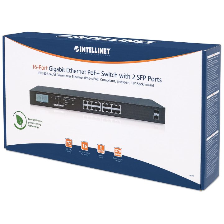 Intellinet 561259 Unmanaged Gigabit Ethernet (10/100/1000) PoE Switch…
