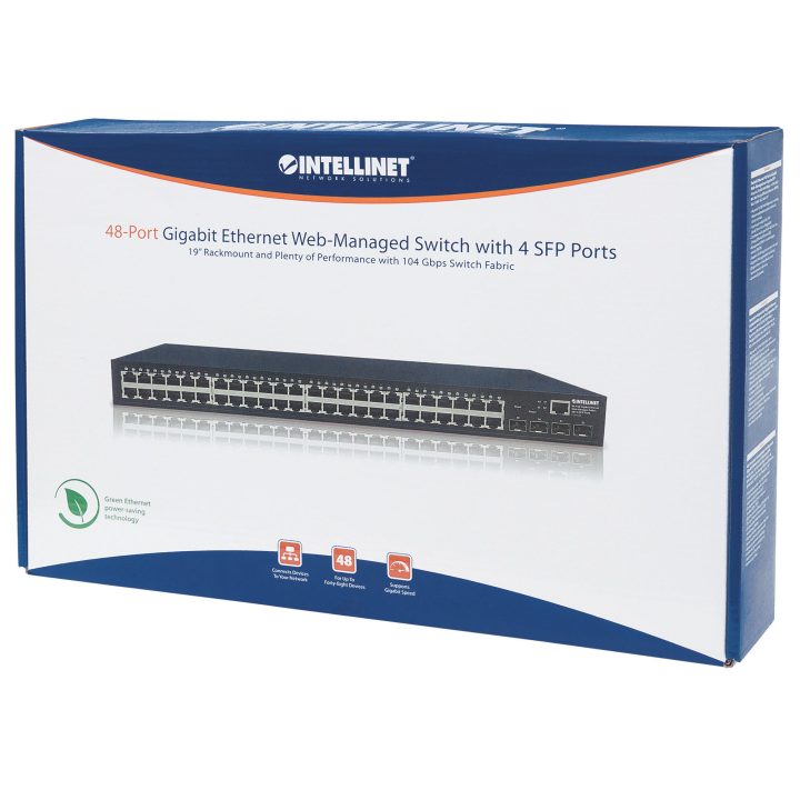 Intellinet 561334 switch Gerido L2 Gigabit Ethernet (10/100/1000)…