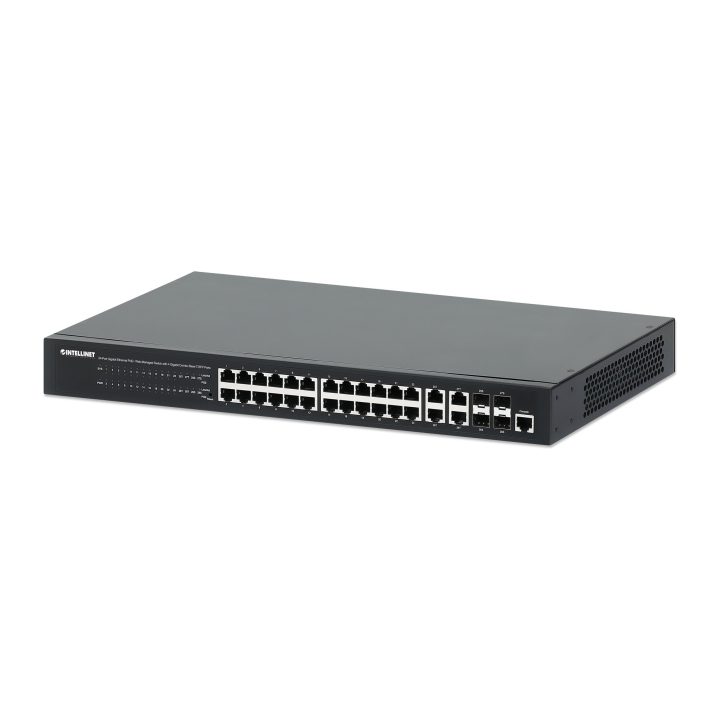 Intellinet Commutateur réseau (switch) Gigabit Ethernet PoE+ 24 ports…