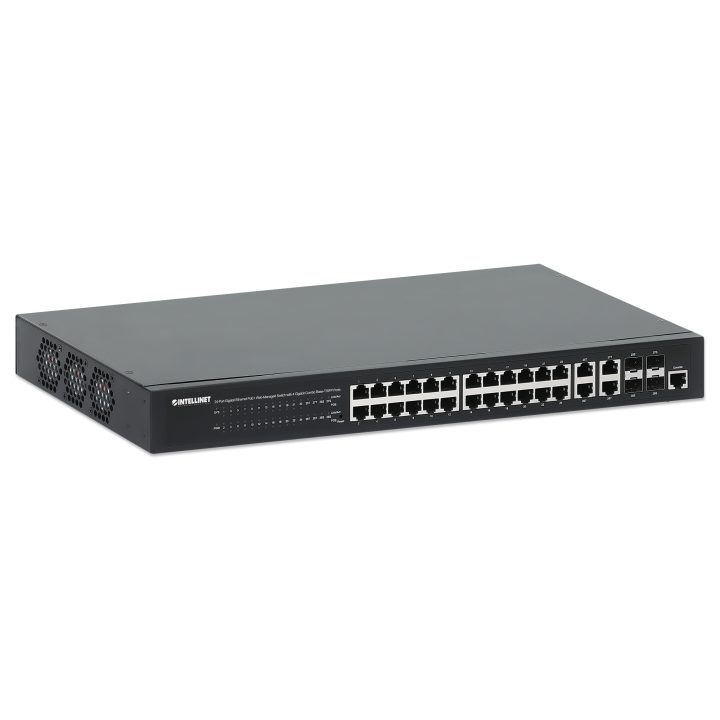 Intellinet Commutateur réseau (switch) Gigabit Ethernet PoE+ 24 ports…
