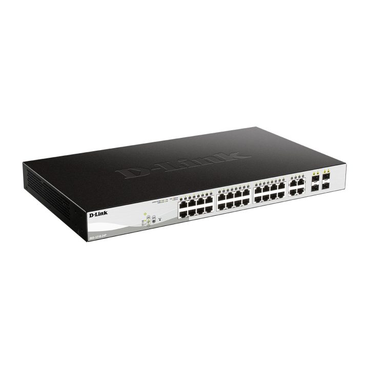 D-Link DGS-1210-24P Managed L2 Gigabit Ethernet (10/100/1000) Power…