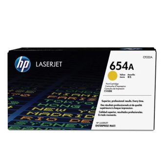 HP Cartucho de tóner original LaserJet 654A amarelo