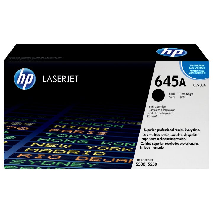 HP Original 645A Black LaserJet Toner Cartridge