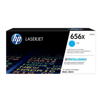 HP Cartucho de tóner Original LaserJet 656X cian de alta capacidad