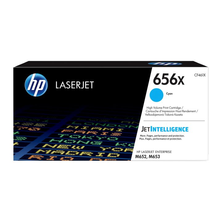 HP Cartucho de toner Original LaserJet 656X ciano de alta capacidade