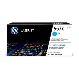 HP Original LaserJet 657X High Capacity Cyan Toner Cartridge