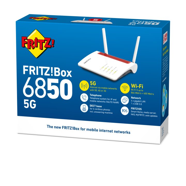 Router sem fios Box 6850 5G Gigabit Ethernet de banda dupla (2,4 GHz…