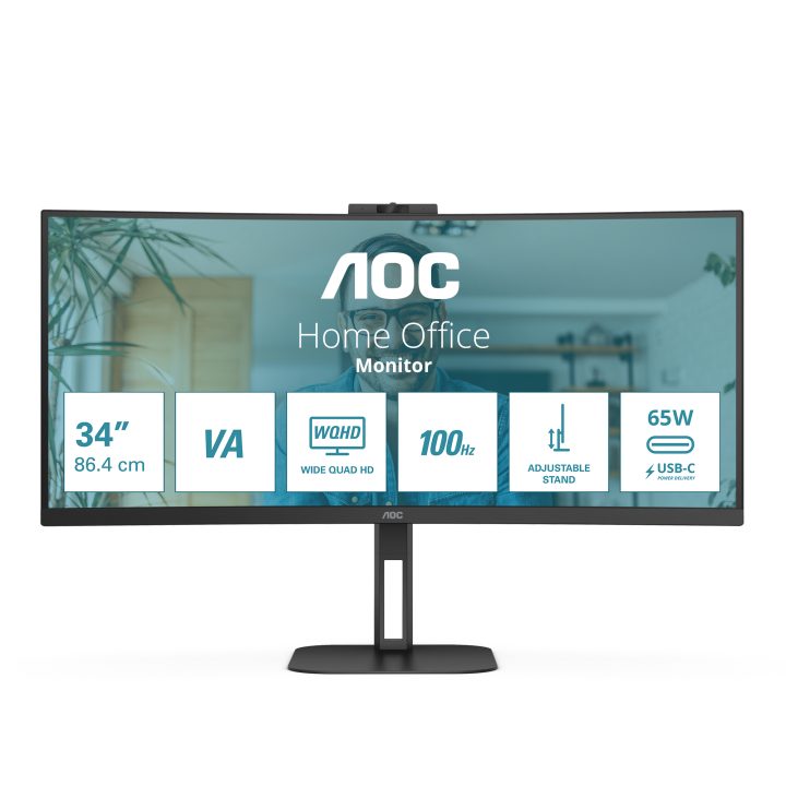 AOC V5 CU34V5CW 34" UWQHD VA curvo