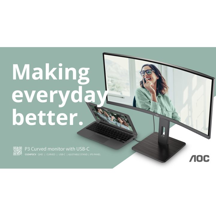 AOC CU34P3CV 34" UWQHD VA curvo