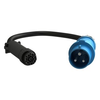Vertiv FSC1U001 cabo de transmissão Preto, Azul 3 m