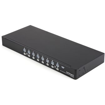 StarTech.com 16-Port KVM Switch 1U OSD with Cables USB A VGA HD15…