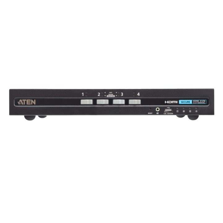 ATEN Switch KVM de seguridad avanzada HDMI USB de 4 puertos con CAC…