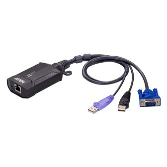 ATEN CN800-AT interruptor KVM Negro, Púrpura