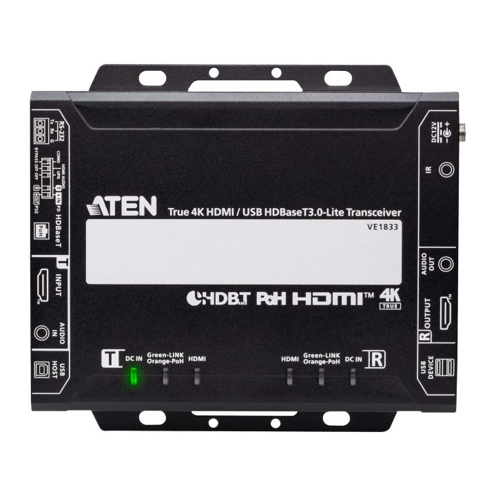 ATEN VE1833 Transmissor e recetor de sinais AV Preto
