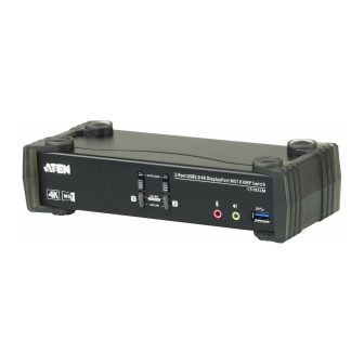 ATEN 2-Port KVMP™ DisplayPort 4K MST USB 3.0 Switch (Cables Included)
