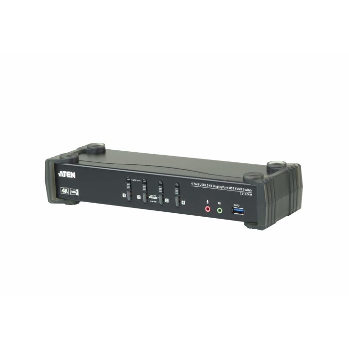 ATEN 4-Port KVMP™ DisplayPort 4K MST USB 3.0 Switch (Cables Included)