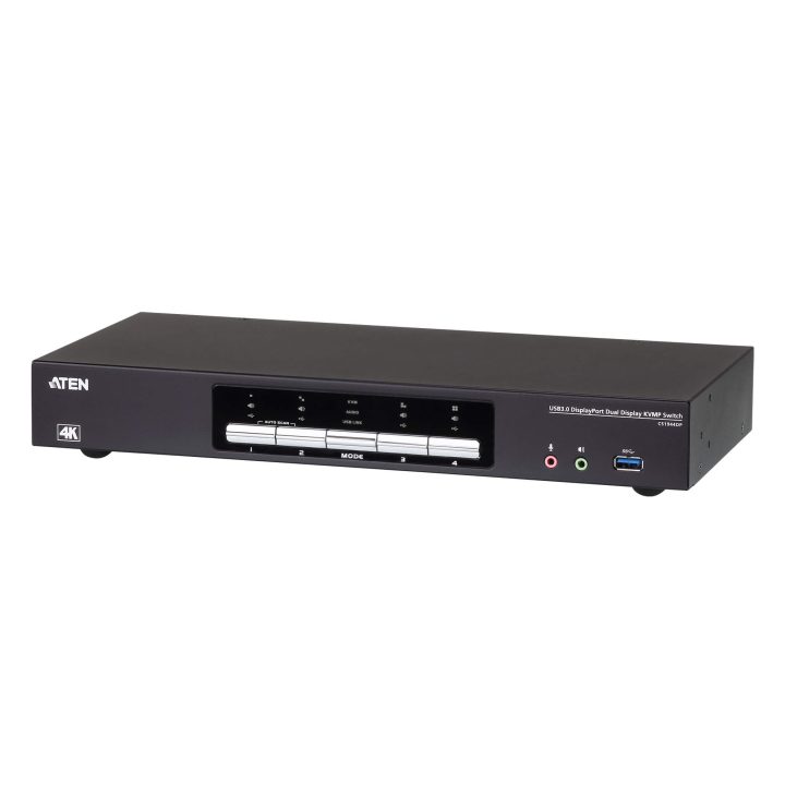 ATEN 4-Port Dual Display 4K DisplayPort KVMP™ Switch with USB 3.0