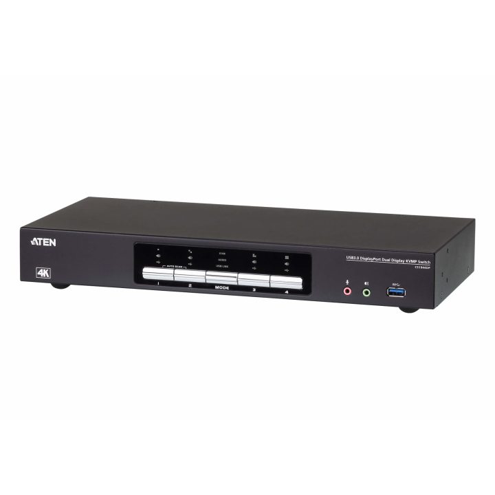 ATEN 4-Port Dual Display 4K DisplayPort KVMP™ Switch with USB 3.0