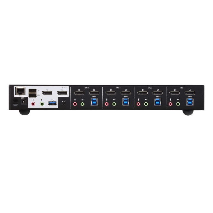 ATEN Switch KVMP™ DisplayPort 4K de ecrã duplo USB 3.0 de 4 portas