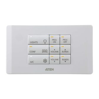 ATEN Sistema de control - Botonera de 12 botones (formato UE, 2 gangs)