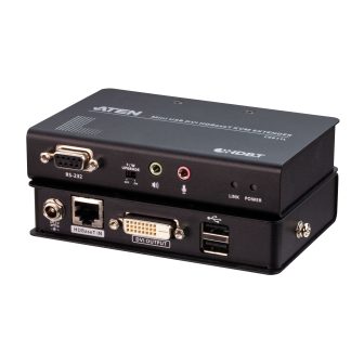 ATEN HDBaseT™ DVI USB KVM Extender Compact Format (1920 x 1200 at…