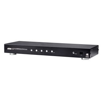 Comutador HDMI True 4K de 4 portas com saída dupla ATEN