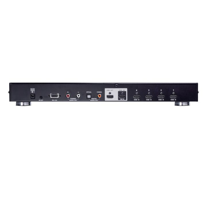 Comutador HDMI True 4K de 4 portas com saída dupla ATEN