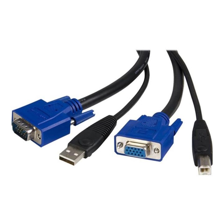 StarTech.com Cable KVM de 1,8m Todo en Uno VGA USB A USB B HD15 - 6ft…