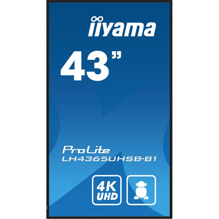iiyama LH4365UHSB-B1 Digital Signage Display Kiosk Design 42.5" LED…