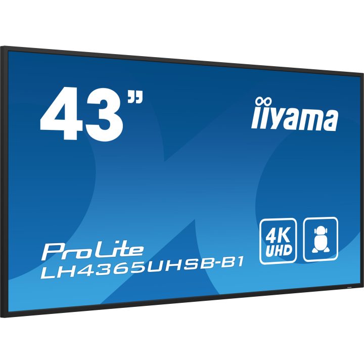 iiyama LH4365UHSB-B1 Digital Signage Display Kiosk Design 42.5" LED…