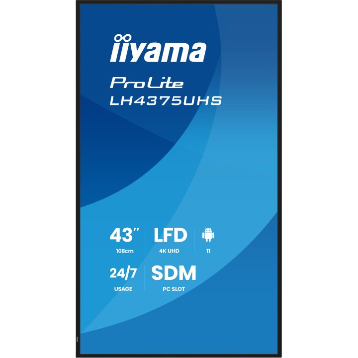 iiyama LH4375UHS-B2AG Signage Display Flat Panel for Digital Signage…