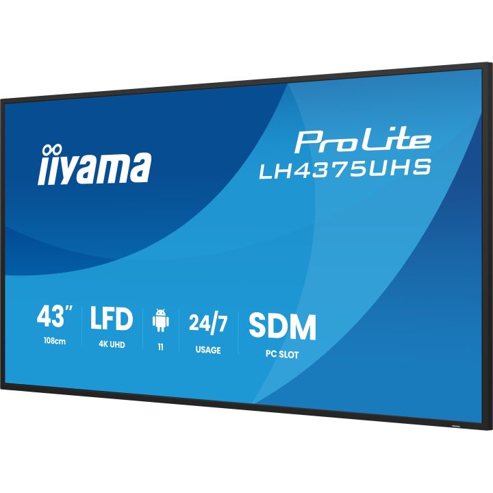 iiyama LH4375UHS-B2AG Signage Display Flat Panel for Digital Signage…