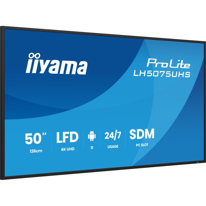 iiyama LH5075UHS-B2AG ecrã de sinalização Ecrã plano para sinalização…