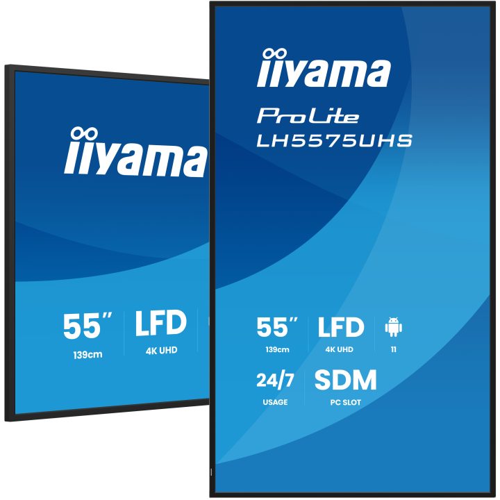 iiyama LH5575UHS-B2AG ecrã de sinalização Ecrã plano para sinalização…