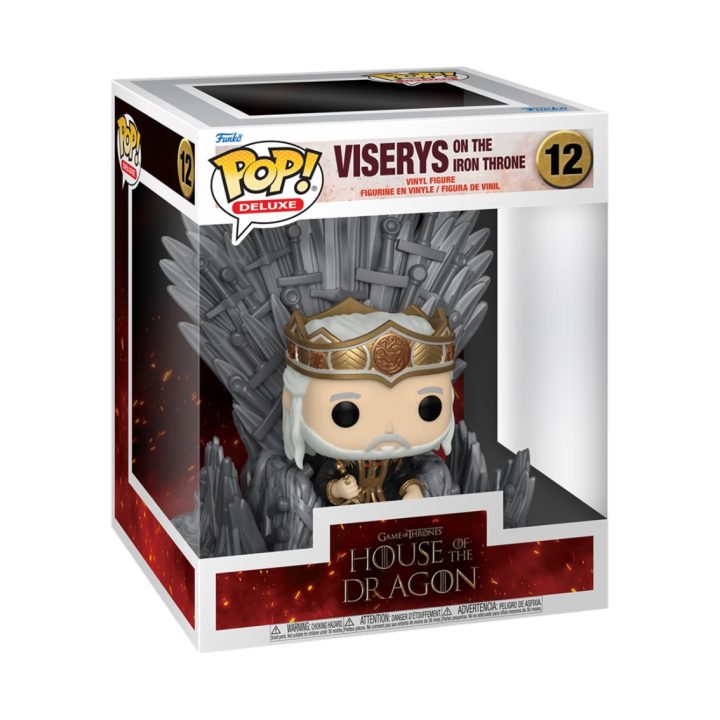 Funko Pop! Casa do Dragão Viserys no Trono de Ferro